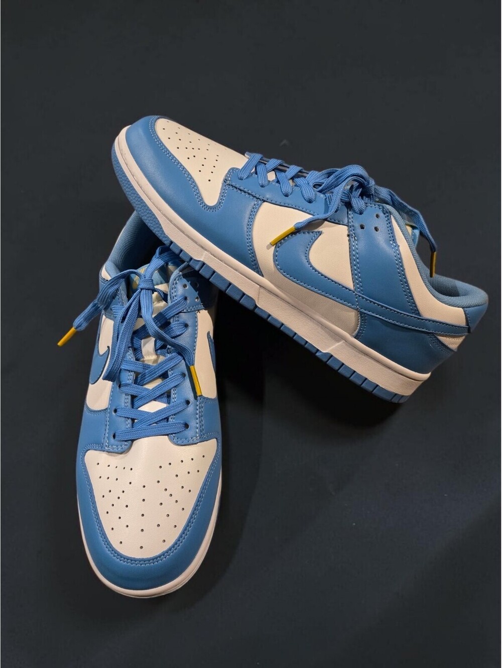 Nike Dunk Low Coast Blue White Gold Sneakers Women's 12.5 Men's 11 DD1503-100